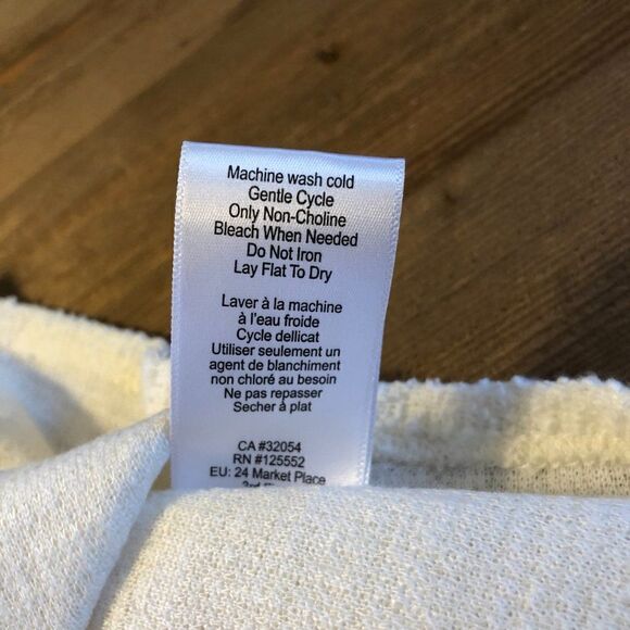 Anthropologie Dolan Cream Cotton Ruffle Top Size X Small NWT - Picture 7 of 12